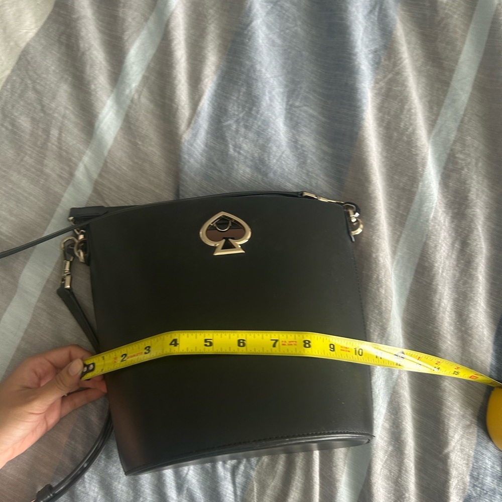 kate spade Black and Pink Trim Bucket Shoulder Bag - Picture 9 of 17